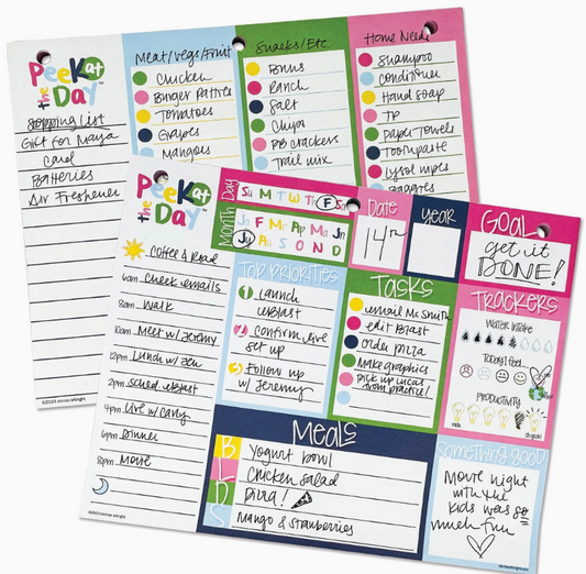 Peek At the Day™ Daily Planner Pad