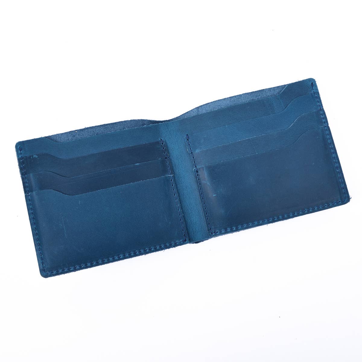 Leather Wallet,  Bifold Wallet, Handmade Wallet for Men: Brown