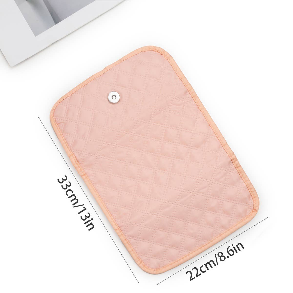 Portable Travel Jewelry Organizer Roll,Foldable for Earrings: Pink