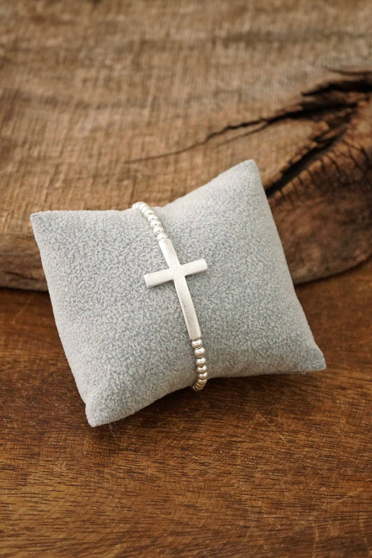 Silver Cross Serenity Bracelet