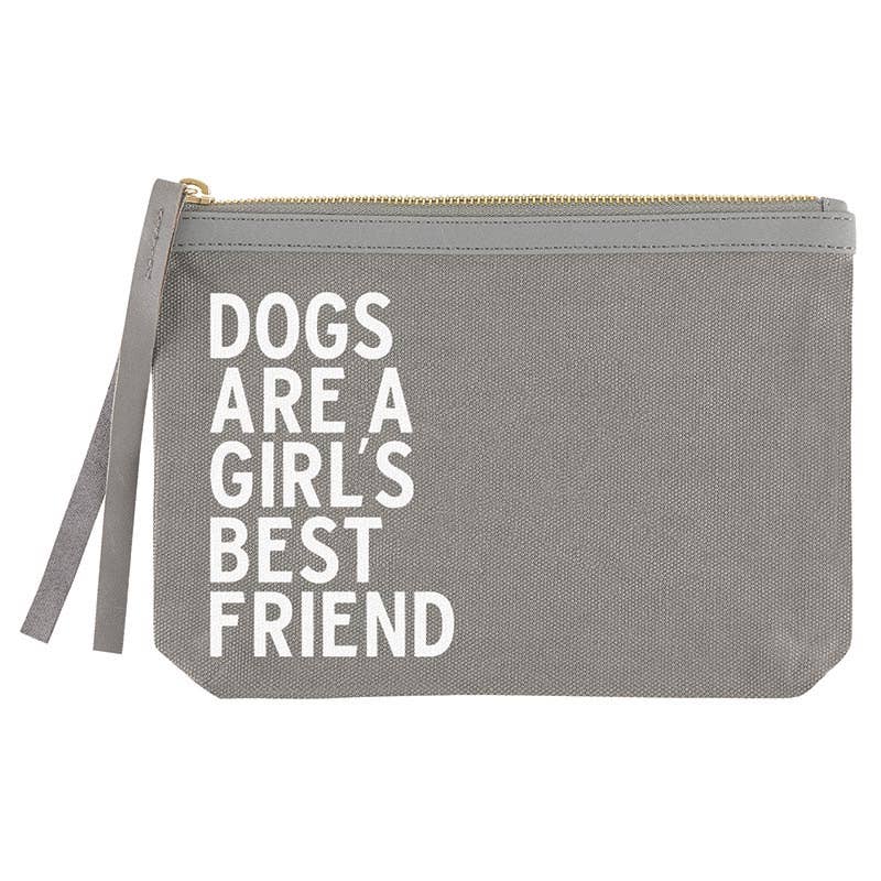 Grey Canvas Pouch - Best Friend