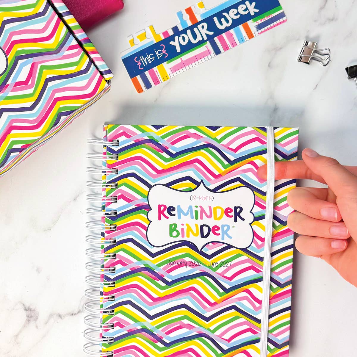 NEW! Reminder Binder® Planner [Jan 26-June 27] | Open Stock: Stylie Stripes