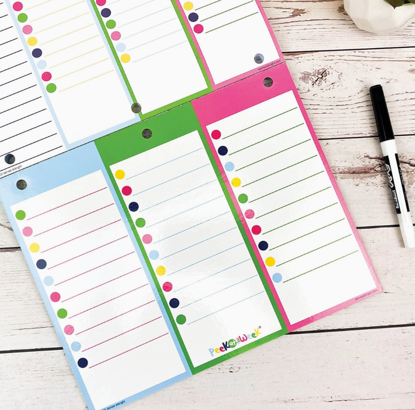 Peek At the Week® Simple Weekly Planner Pad