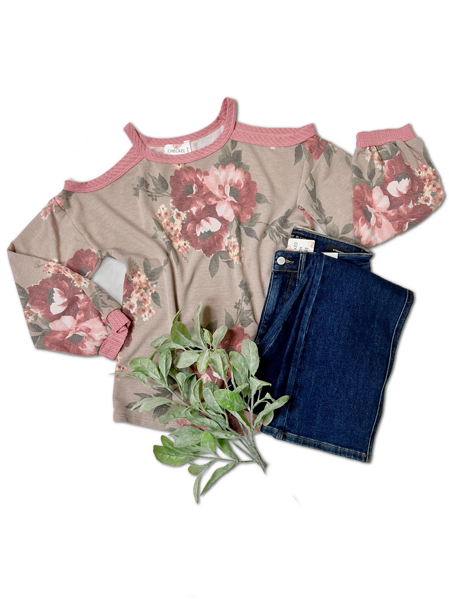 Dusty Floral - Cold Shoulder