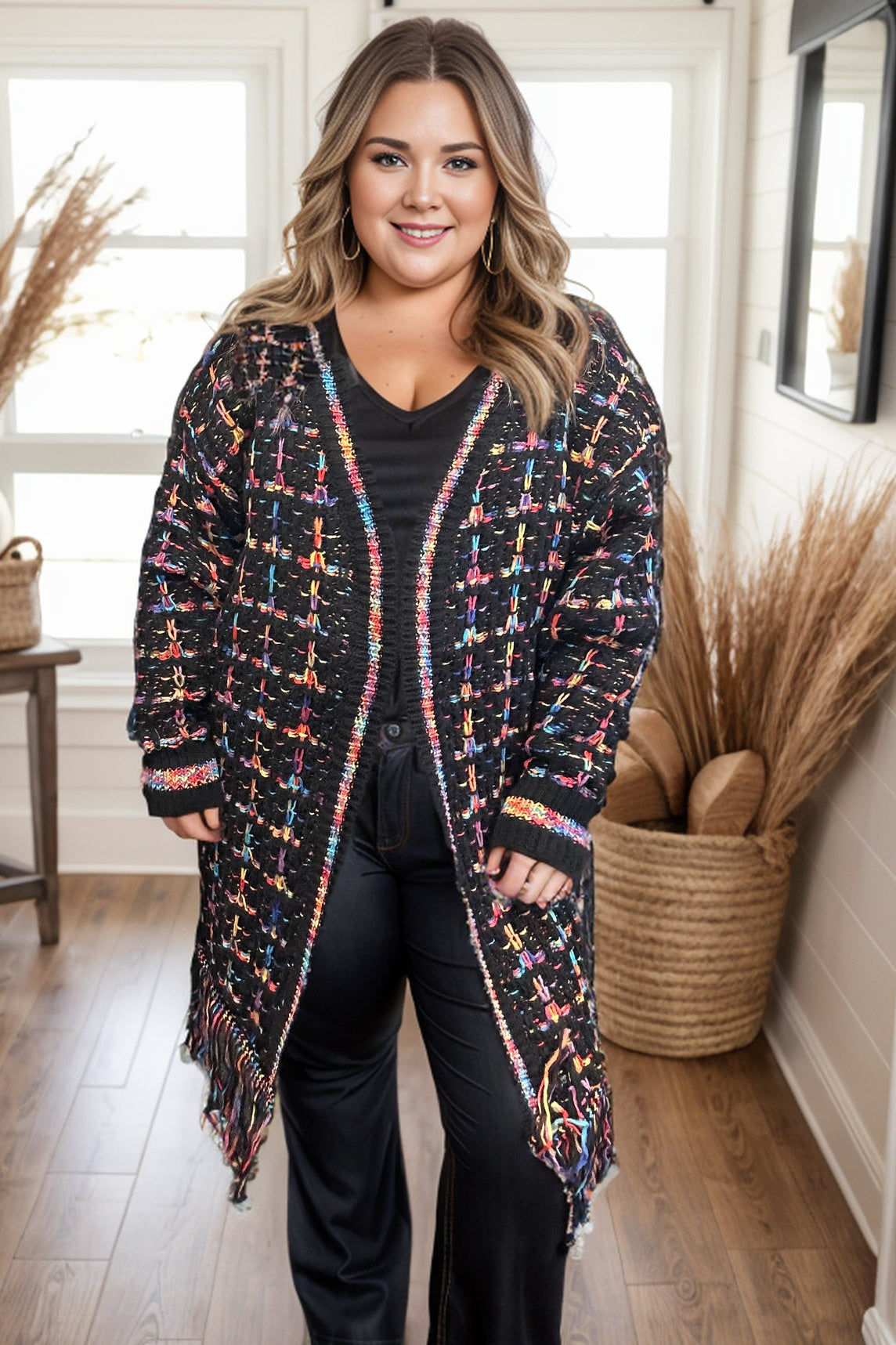 Neon Wonders - Fringed Cardigan