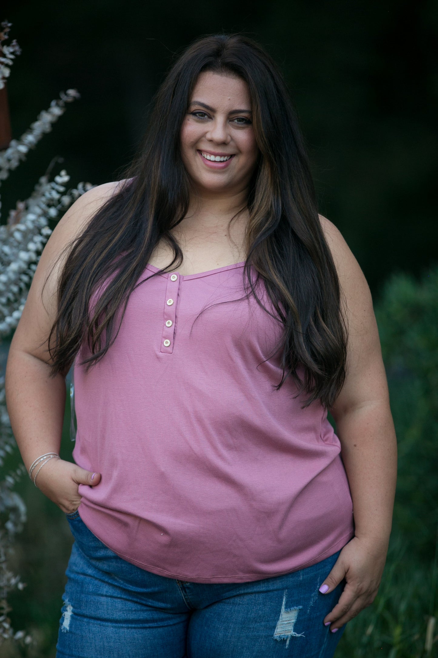 Heart & Soul Tank in Mauve