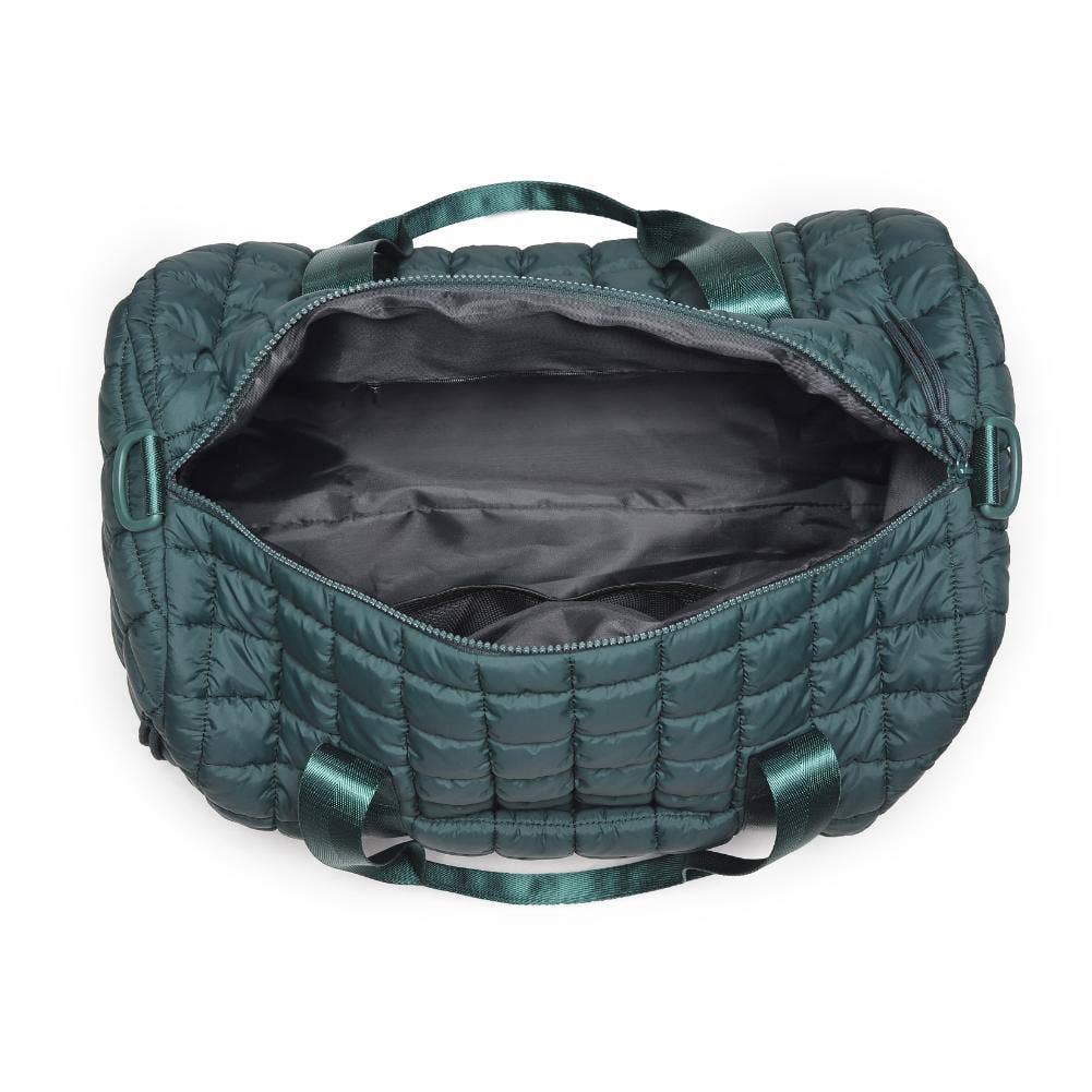 Ty Quilted Puffer Nylon Duffel: Black