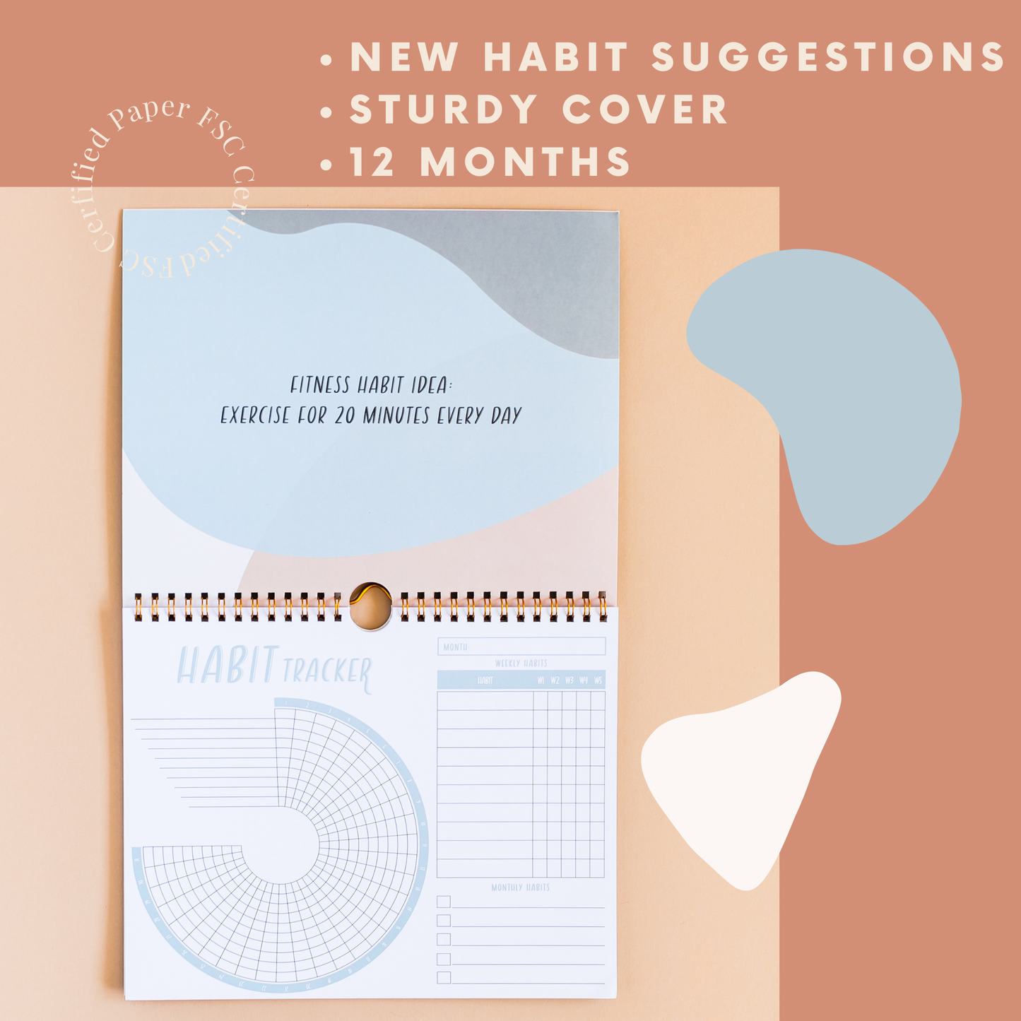 Habit Tracker Journal – Daily & Monthly Goal Planner