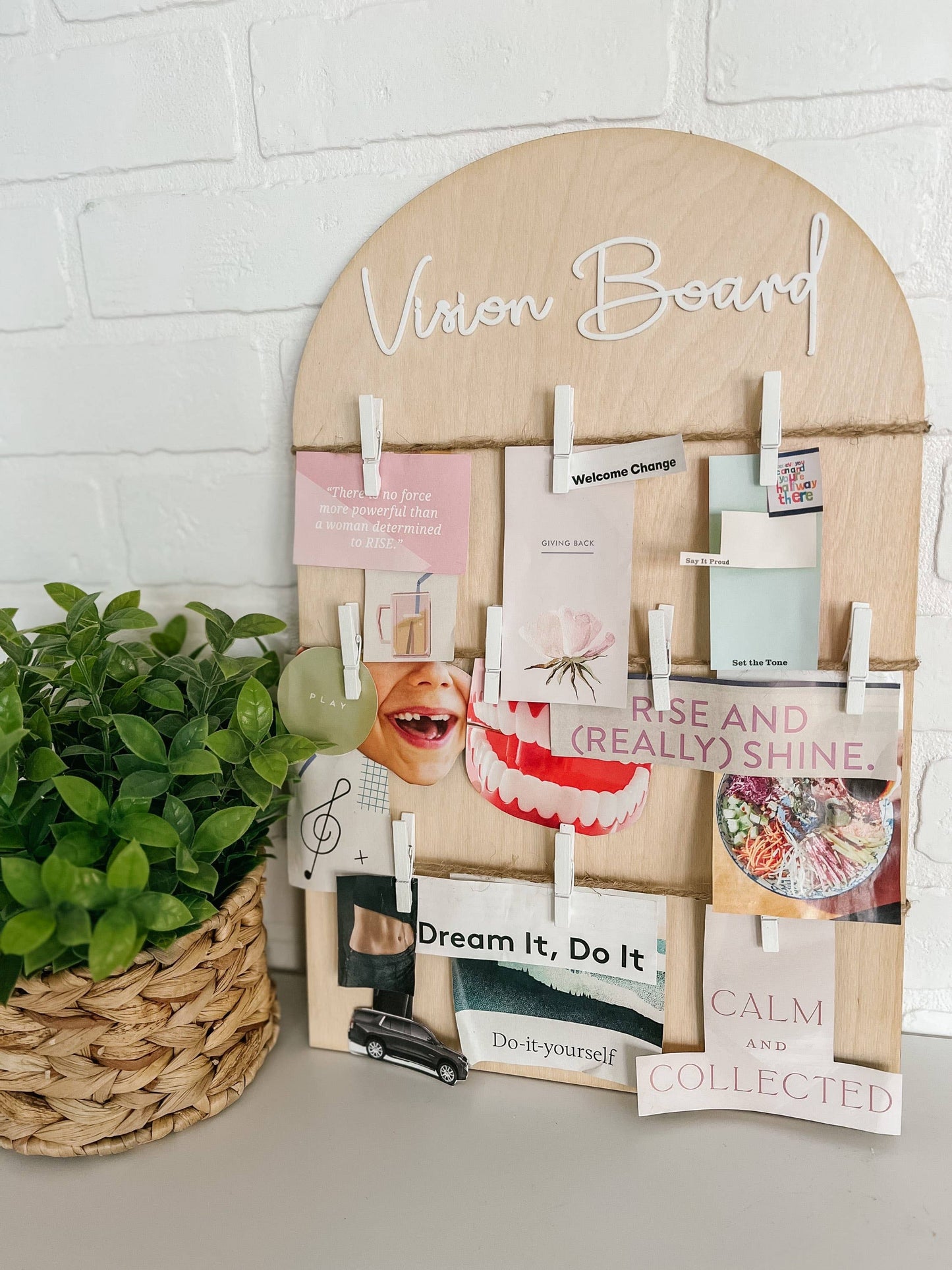 Wooden Vision Board