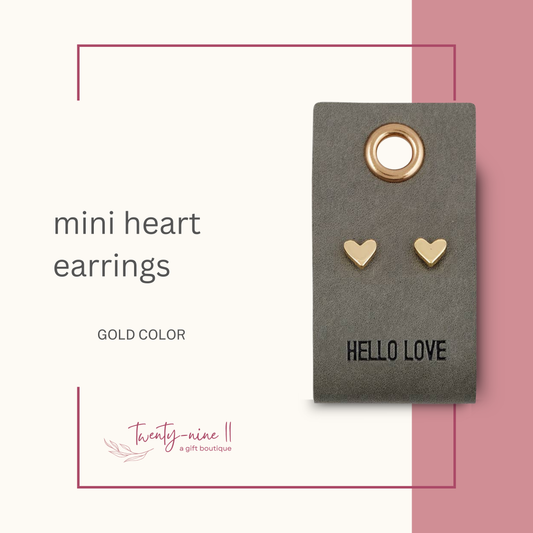 Mini Heart Earrings